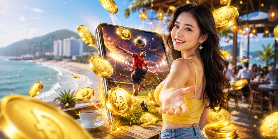 Người lớn tuổi thưởng thức cà phê và theo dõi kèo thể thao tại Vũng Tàu